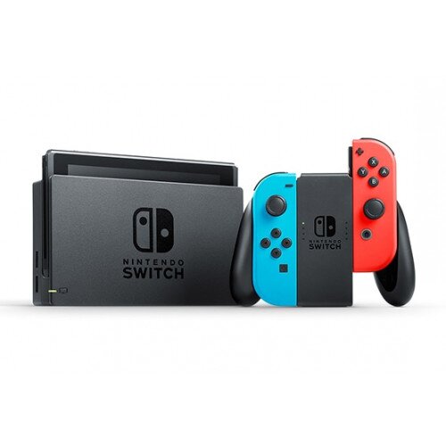 Nintendo Switch with Neon Blue and Neon Red Joy‑Con (2019)