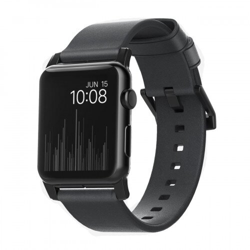 Nomad Modern Strap - Slate Gray - Black Hardware - 42mm