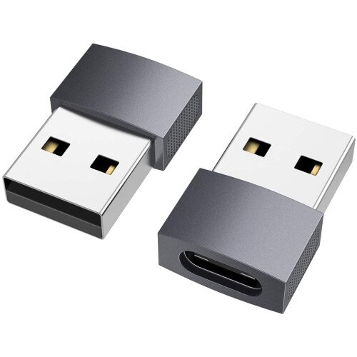nonda USB-C Female to USB Male Adapter (2 Pack) - Space Gray