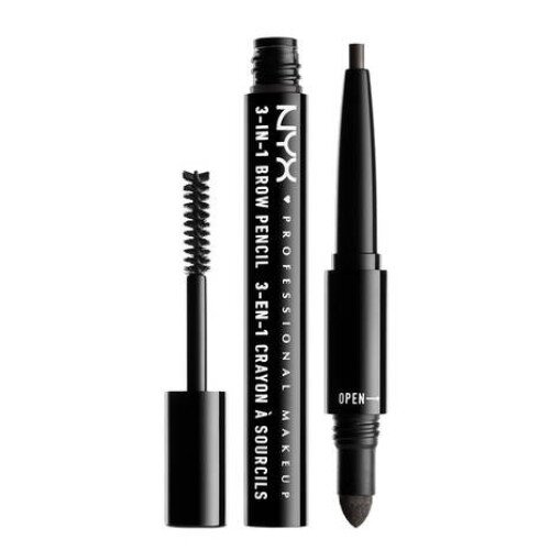 NYX 3-IN-1 Eyebrow Grooming Pencil - Charcoal