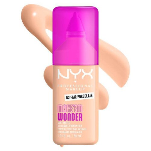 NYX Make ‘Em Wonder Soft Matte Buildable Foundation - Fair Porcelain