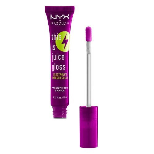 NYX This Is Juice Electrolyte Infused Scented Lip Gloss - Passion Fruit Snatch