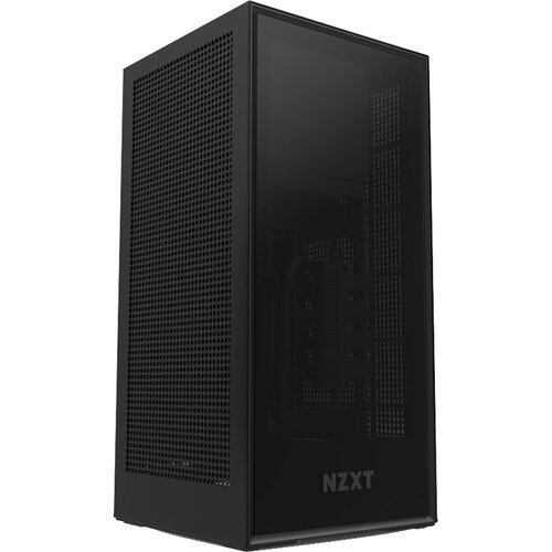 NZXT H1 Computer Case with PSU, AIO and Riser Card - Matte Black