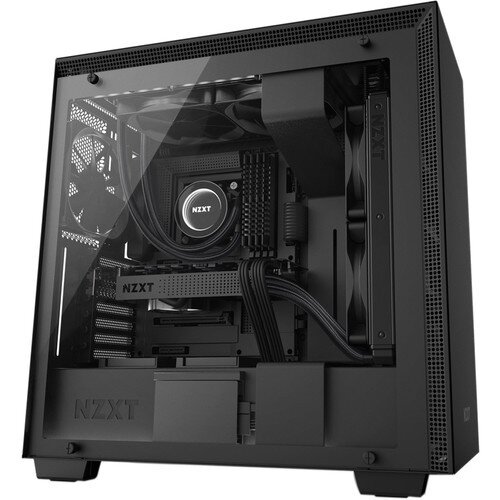 NZXT H700i Mid-Tower Case with Lighting and Fan Control - Matte Black