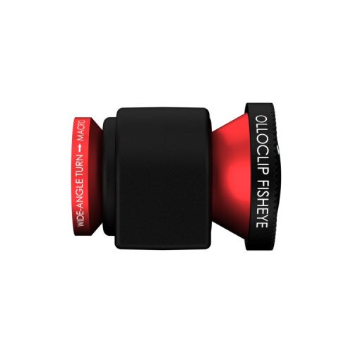 olloclip iPhone 4/4s / iPod Touch 4th Gen Original 3-in-1 Lens - Red Lens / Black Clip