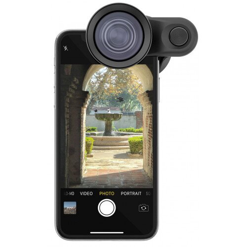 olloclip Super-Wide + Telephoto Pro Lenses for iPhone XS, XS Max, XR, X or Multi-Device Clip