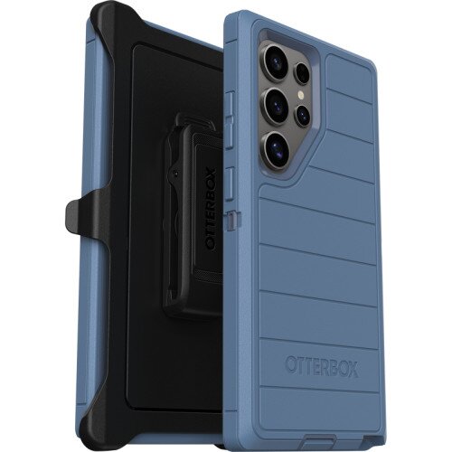 OtterBox Defender Series Pro Case for Galaxy S24 Ultra - Baby Blue Jeans (Blue)