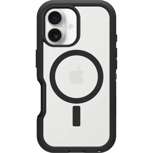 OtterBox Defender Series Pro XT Case with MagSafe for iPhone 16 - Dark Side (Clear / Black)