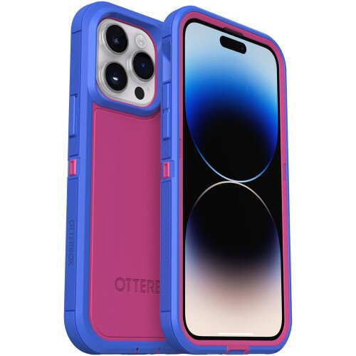 OtterBox Defender Series XT Case with MagSafe for iPhone 14 Pro Max - Blooming Lotus (Pink)