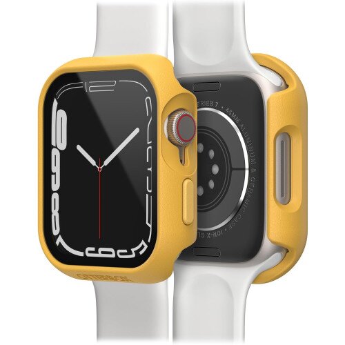 OtterBox Eclipse Watch Bumper With Screen Protection Case for Apple Watch Series 9/8/7 - Upbeat (Yellow) - 45mm