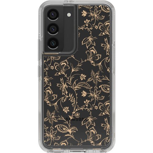 OtterBox Symmetry Series Case for Galaxy S22 - Wallflower (Clear Graphic)