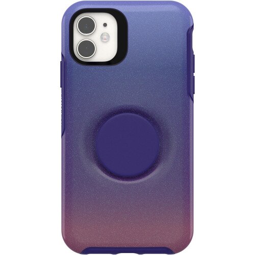 OtterBox iPhone 11 Case Otter + Pop Symmetry Series - Violet Dusk (Purple / Pink Graphic)