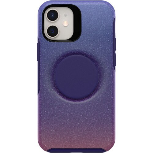 OtterBox iPhone 12 mini Case Otter + Pop Symmetry Series - Violet Dusk (Purple / Pink Graphic)