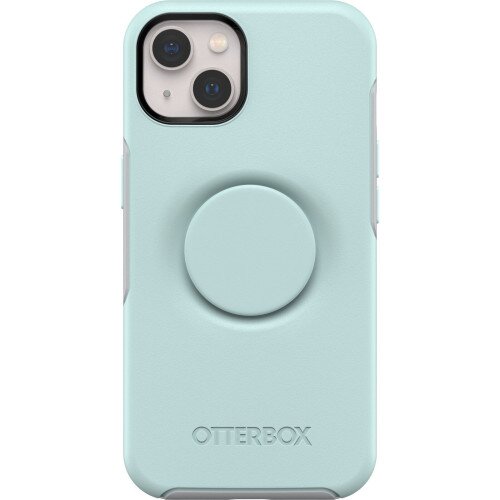 OtterBox iPhone 13 Case Otter + Pop Symmetry Series - Tranquil Waters (Light Teal / Grey)