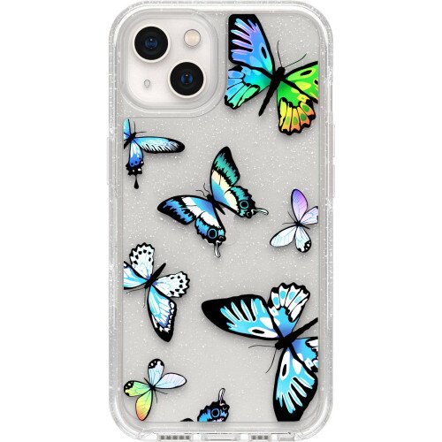 OtterBox Symmetry Series Clear Case for iPhone 13 - Y2K Butterfly
