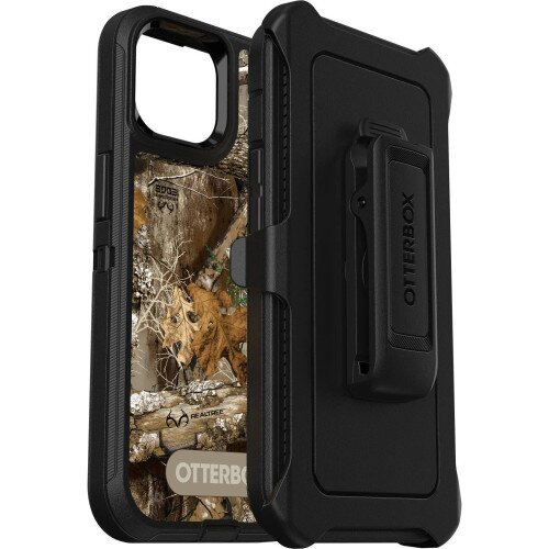 OtterBox Defender Series Case for iPhone 14 Pro Max - RealTree Edge Black (Camo Graphic)