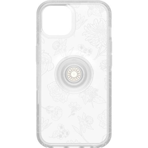 OtterBox Otter + Pop Symmetry Series Clear Case for iPhone 14 - Flower Of The Month (Clear)