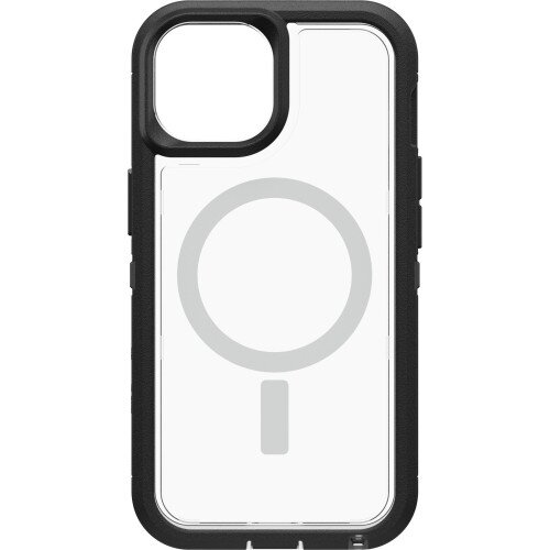 OtterBox Defender Series XT Case with MagSafe for iPhone 14 - Black Crystal (Clear/Black)