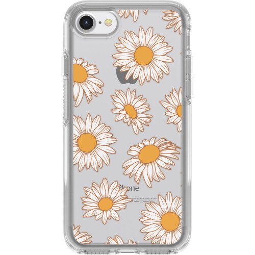 OtterBox Symmetry Series Clear Case for iPhone SE (3rd and 2nd gen) and iPhone 8/7 - Vintage Daisy