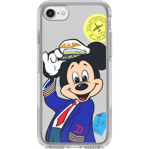 OtterBox iPhone SE (3rd and 2nd gen) and iPhone 8/7 Case Symmetry Series Clear Pilot Mickey Collection