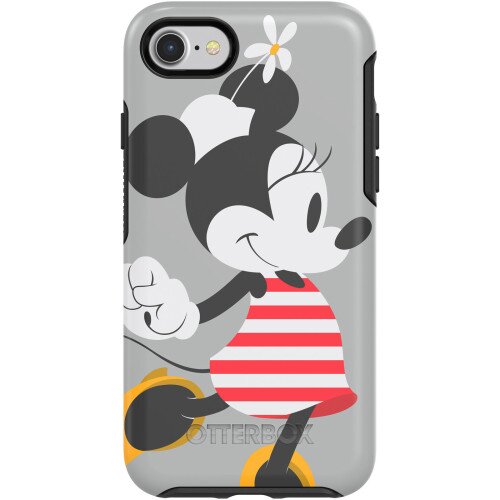 OtterBox iPhone SE (3rd and 2nd gen) and iPhone 8/7 Case Symmetry Series Disney Classics Collection - Minnie Stripes (Disney Graphic)