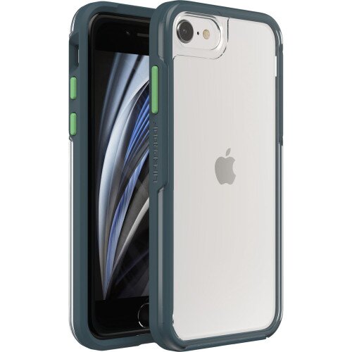 LifeProof SEE Case for iPhone SE (3rd and 2nd gen), iPhone 8 and iPhone 7 - Oh Buoy (Clear/Green/Blue)