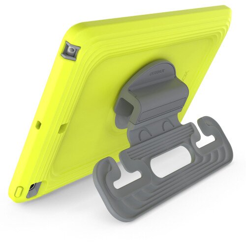 OtterBox Kids Antimicrobial EasyGrab Case for iPad (7th, 8th, and 9th Gen) - Martian Green (Neon Green/Grey)