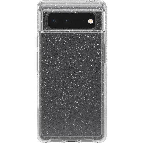 OtterBox Pixel 6 Case Symmetry Series Clear Antimicrobial - Stardust (Clear Glitter)