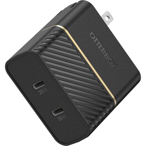 OtterBox Fast Charge USB-C Dual Port Wall Charger, 50W Combined