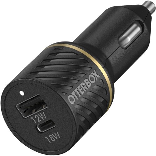 OtterBox USB-C + USB-A Dual Port 30W Premium Car Charger