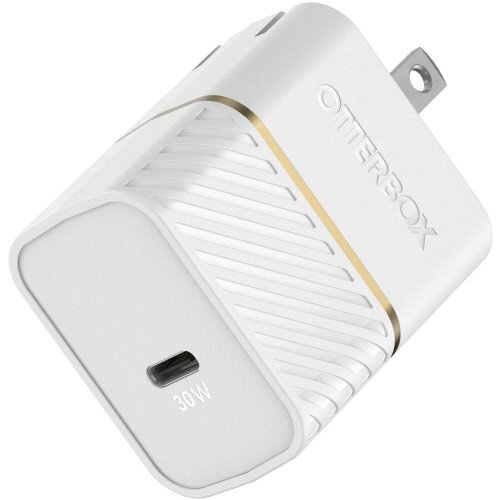 OtterBox USB-C Wall Fast Charger, 30W - Cloud Dust (White)