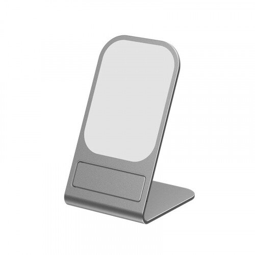 Padmate W23 Magnetic Wireless Charging Aluminum Alloy Bracket - Silver