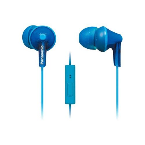 Panasonic ErgoFit RP-TCM125 In-Ear Earbud Headphones with Microphone - Blue