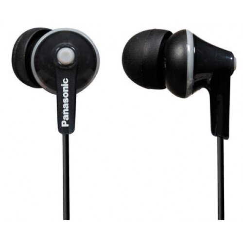 Panasonic ErgoFit RP-HJE125 In-Ear Earbud Headphones - Black