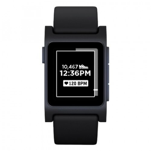 Pebble 2 + Heart Rate Smartwatch - Black
