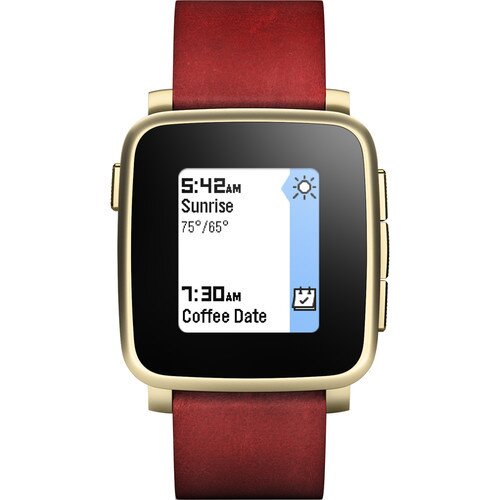 Pebble Time Steel Smartwatch - Gold