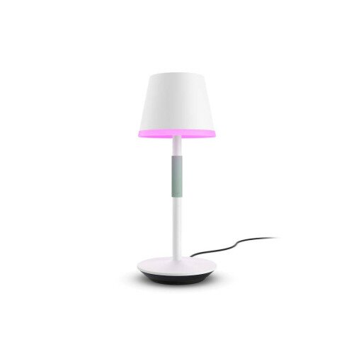 Philips Hue White and Colour Ambiance Hue Go Portable Table Lamp - White - Sage Green