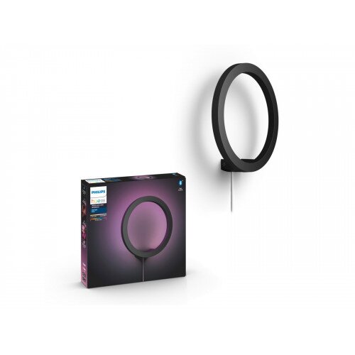 Philips Hue White and Colour Ambiance Sana Wall Light - Black