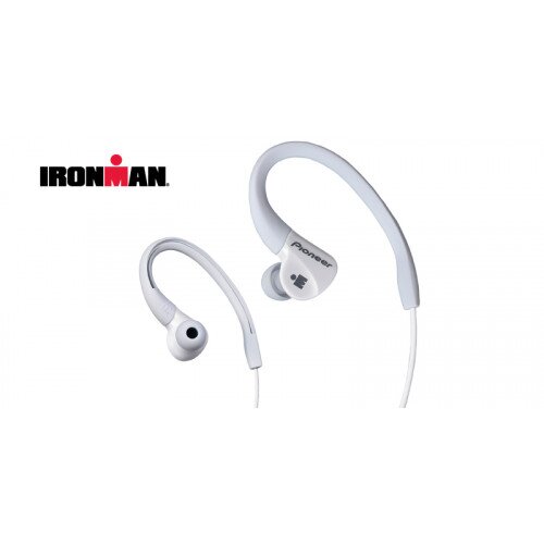 Pioneer SE-E3M IRONMAN Sports Earphones - White