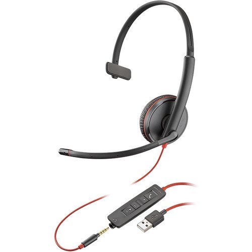 Poly Plantronics Blackwire C3215 Type-A Corded UC Headset