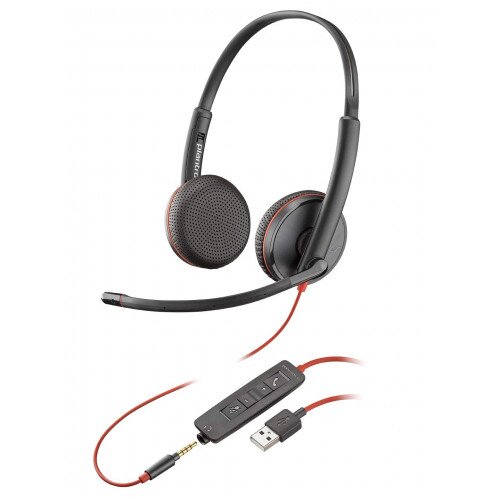 Poly Plantronics Blackwire C3225 Type-A Corded UC Headset