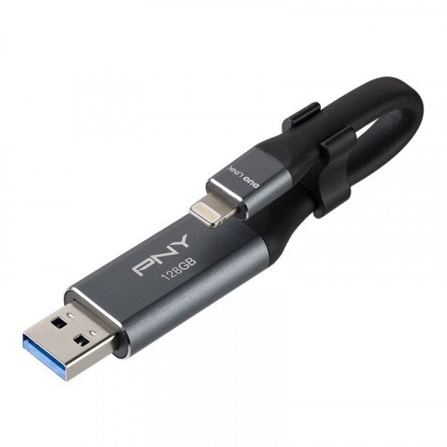 PNY DUO LINK iOS USB 3.0 OTG Flash Drive - 128GB