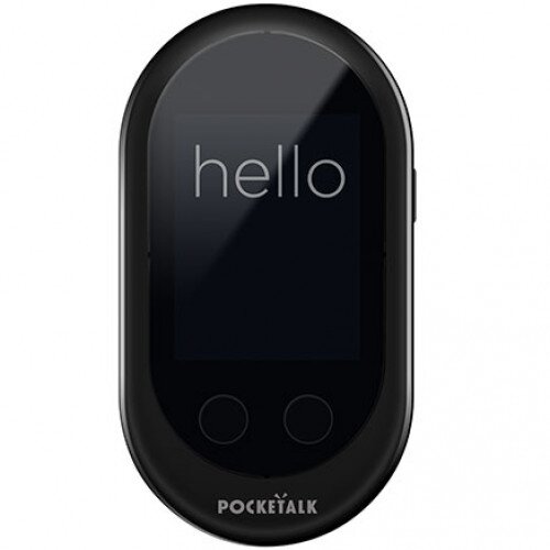 Pocketalk Classic Portable Instant Voice Translator Device - Built in Data - Black