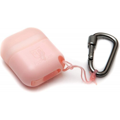 PodPocket Protect Airpods Case - Frosted Pink