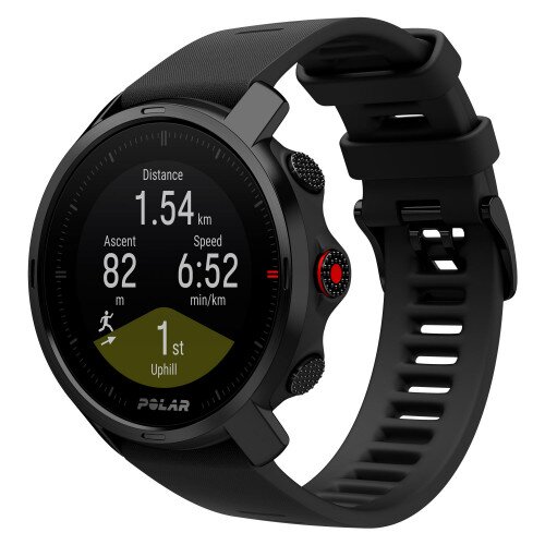 Polar Grit X Rugged Multisport GPS Smart Watch - Med/Large - None - Black & Black
