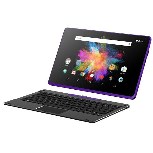 Polaroid 11.6" Quad Core Tablet with Detachable Keyboard - Purple