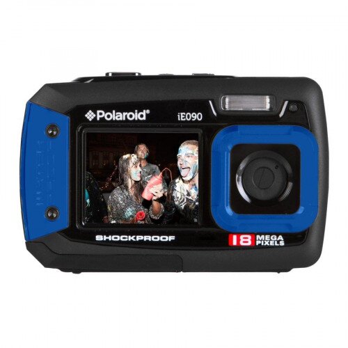 Polaroid iE090 Dual-Screen Waterproof Digital Camera - Blue