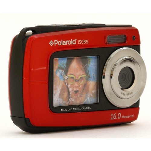 Polaroid iS085 Dual-Screen Waterproof Digital Camera - Red