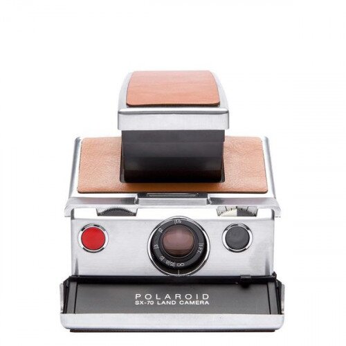 Polaroid SX-70 Camera - Silver-Brown