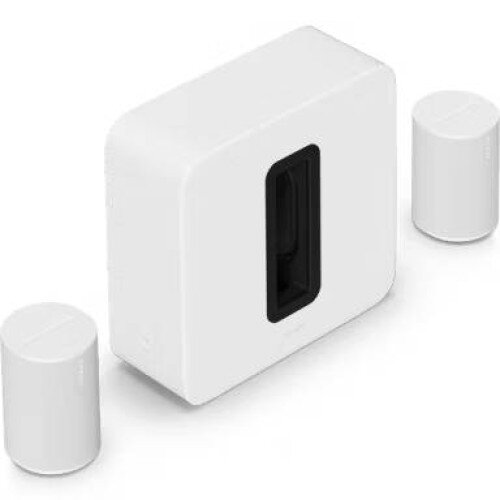 Sonos Premium Home Theater Completion Set Sub 4 and 2x Era 100 - White